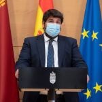 El presidente de la Comunidad de Murcia Fernando López Miras