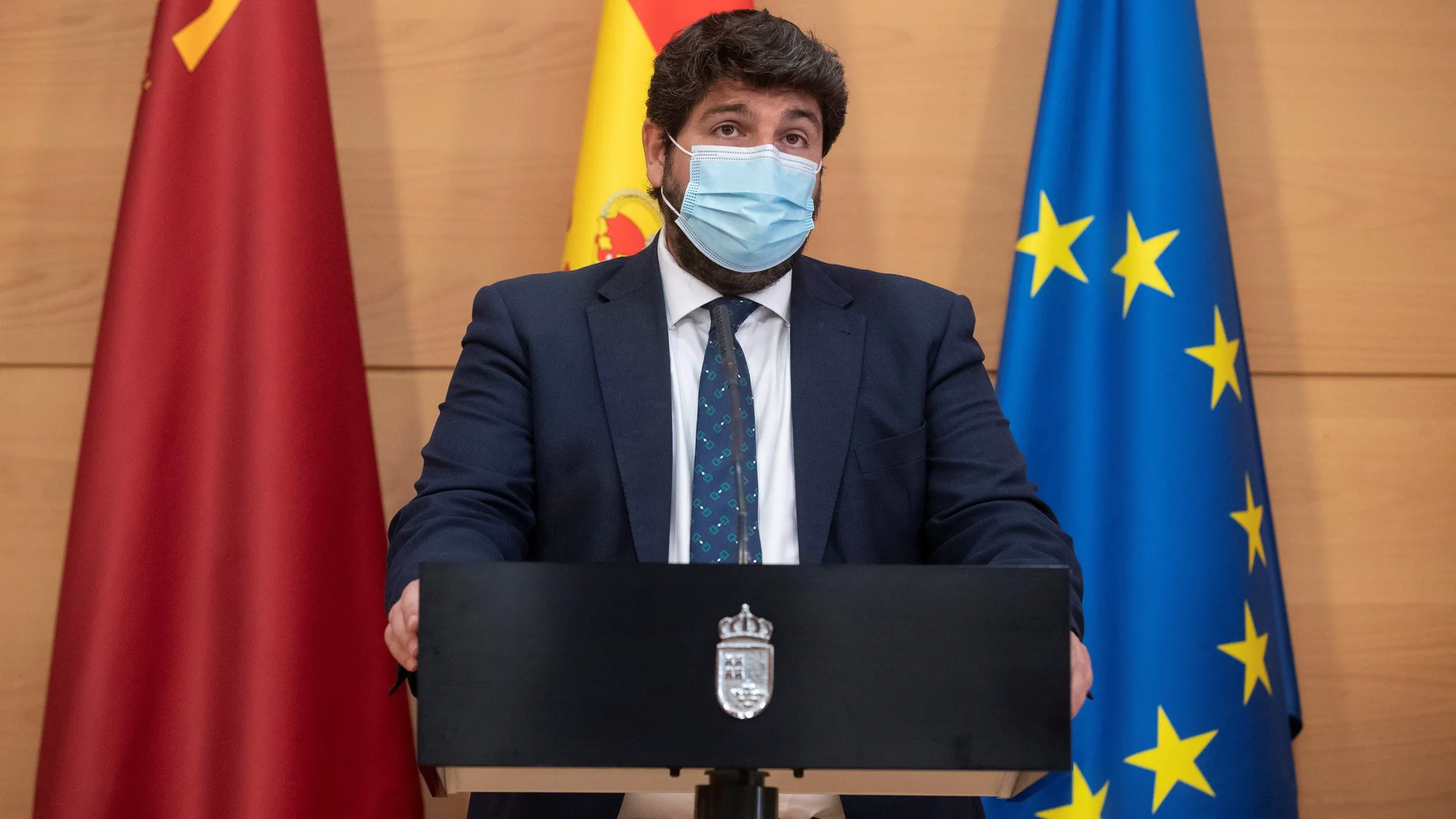 El presidente de la Comunidad de Murcia Fernando López Miras