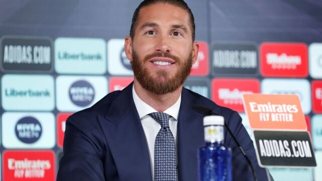 Sergio Ramos en rueda de prensa.