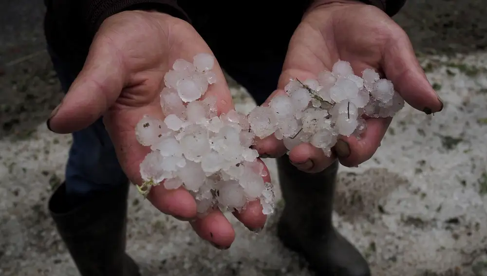 Las lluvias pueden ir acompañadas de granizo