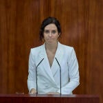 La presidenta en funciones de la Comunidad de Madrid, Isabel Díaz Ayuso
