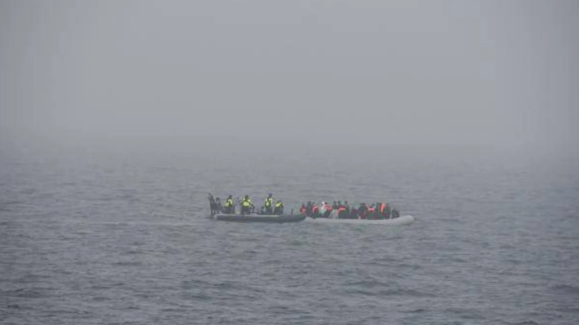 Rescate de migrantes en el Canal de la Mancha en 2021