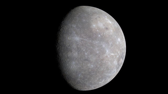 El planeta Mercurio, fotografiado por la sonda MESSENGER. El planeta Mercurio, fotografiado por la sonda MESSENGER.
