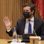 El presidente de PP, Pablo Casado