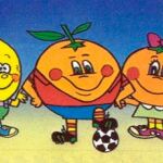 Naranjito, con sus amigos Citronio y Clementina