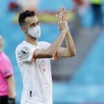 Busquets agradece el apoyo al público de La Cartuja tras el pase a octavos de final