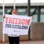 Jordi Cuixart regresa este miércoles al Centro Penitenciario de Lledoners tras disfrutar de un permiso, horas antes de salir de la cárcel tras la concesión de los indultos