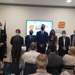 Cataluña Suma por España reunió a los presidentes de Cataluña Suma por España, Impulso Ciudadano y Societat Civil Catalana.