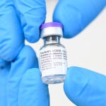 Vial de la vacuna de Biontech/Pfizer contra la Covid-19
