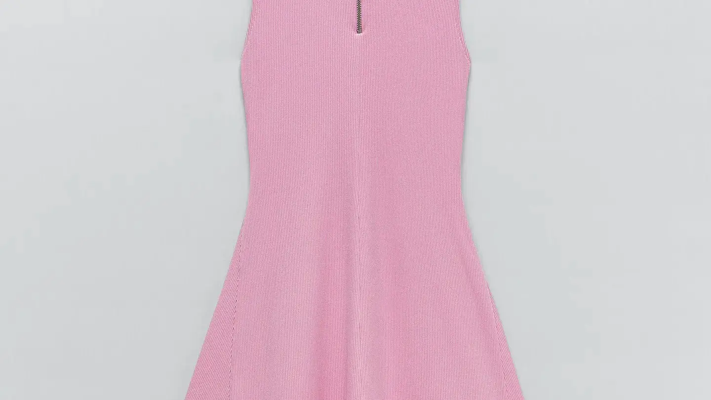 Vestido cremallera de Zara