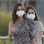 Sandra Gago en Mallorca.