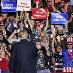 El presidente de Estados Unidos, Donald Trump, en Wellington, Ohio