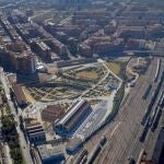 Parque Central y canal de acceso
