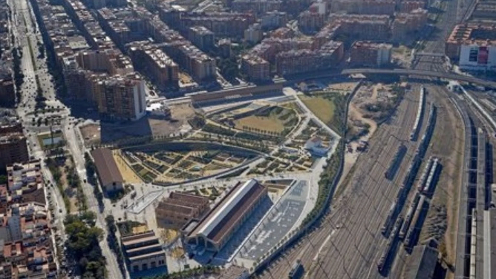 Parque Central y canal de acceso