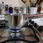Una cocina de gas