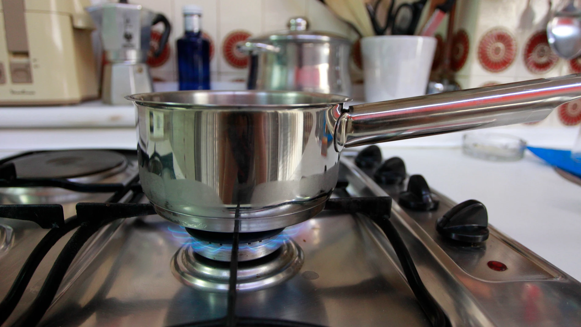 Una cocina de gas
