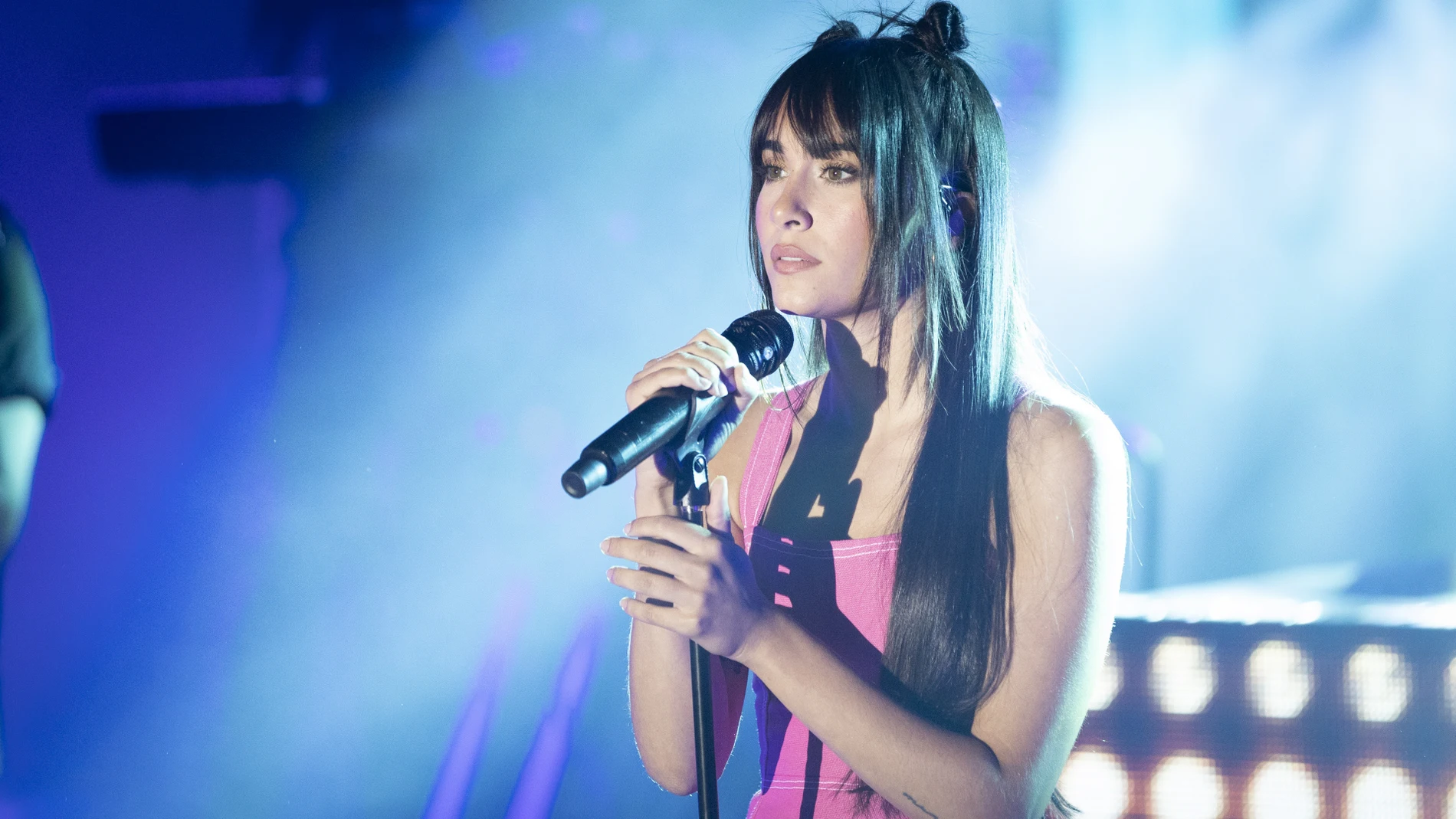 Aitana Ocaña en la presentación de su gira.