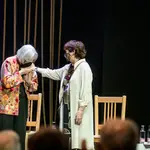 Núria Espert y Julieta Serrano en el Palacio de los Villarreal, Almagro
