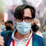 El líder del PSC y exministro de Sanidad, Salvador Illa, en un acto reciente