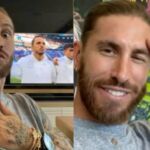 Ramos disfrutó como un hincha más del partido de España