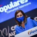La portavoz del PP en el Ayuntamiento de Valencia, María José Catalá, interviene en el XV Congreso regional del Partido Popular de la Comunidad Valenciana, a 2 de julio de 2021, en Valencia, Comunidad Valenciana (España). Mazón es una apuesta de la cúpula del PP para ganar más poder territorial en las próximas elecciones autonómicas y municipales de 2023 y además, es el candidato único del Congreso regional que sustituye a Isabel Bonig.03 JULIO 2021;NUEVO LÍDER PP;VALENCIA;COMUNIDAD VALENCIANA;XV CONGRESO REGIONALJorge Gil / Europa Press03/07/2021