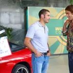 Rodaje de la nueva serie de Movistar “El inmortal”, con Álex García Y Jon Kortajarena.