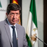 El vicepresidente de la Junta y consejero de Turismo, Regeneración, Justicia y Administración Local, Juan Marín. Europa Press