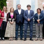 Puigdemont y Junqueras, en Waterloo.