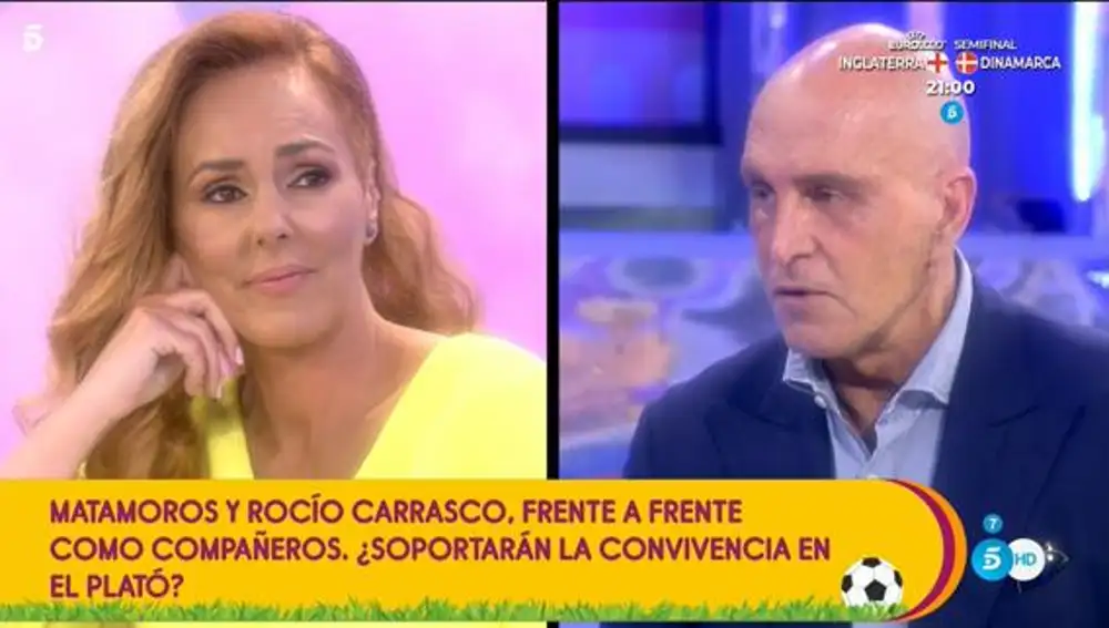 Rocío Carrasco y Kiko Matamoros este miércoles en 'Sálvame'