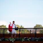 Roger Federer, antes de su último partido en Wimbledon