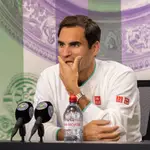 Roger Federer, después de su último partido en Wimbledon