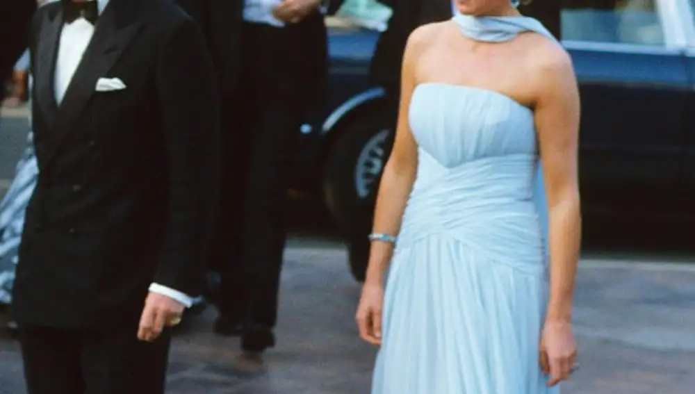 Diana de Gales, en Cannes, en 1987
