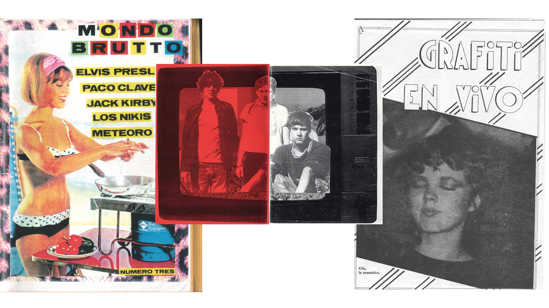 Historia de los fanzines: "Mondo Brutto" (1994), "Fanzine Cateados" (2000) y "Grafiti en vivo" ("La Cochu", 1980), recogidos en "Papeles subterráneos" (Walden Libros)