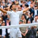 Wimbledon (United Kingdom), 11/07/2021.- Novak Djokovic of Serbia celebrates after winning the men's final against Matteo Berrettini of Italy at the Wimbledon Championships, Wimbledon, Britain 11 July 2021. (Tenis, Italia, Reino Unido) EFE/EPA/NEIL HALL EDITORIAL USE ONLY