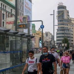 Un termómetro en el centro de Madrid marca una temperatura de 41 grados centígrados, a 10 de julio de 2021, en Madrid