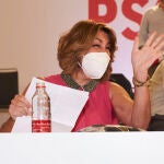 Susana Díaz, en la reunión del Comité Director extraordinario del PSOE-A. Joaquín Corchero / Europa Press12/07/2021