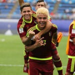 El venezolano Adalberto Peñaranda con su selección.