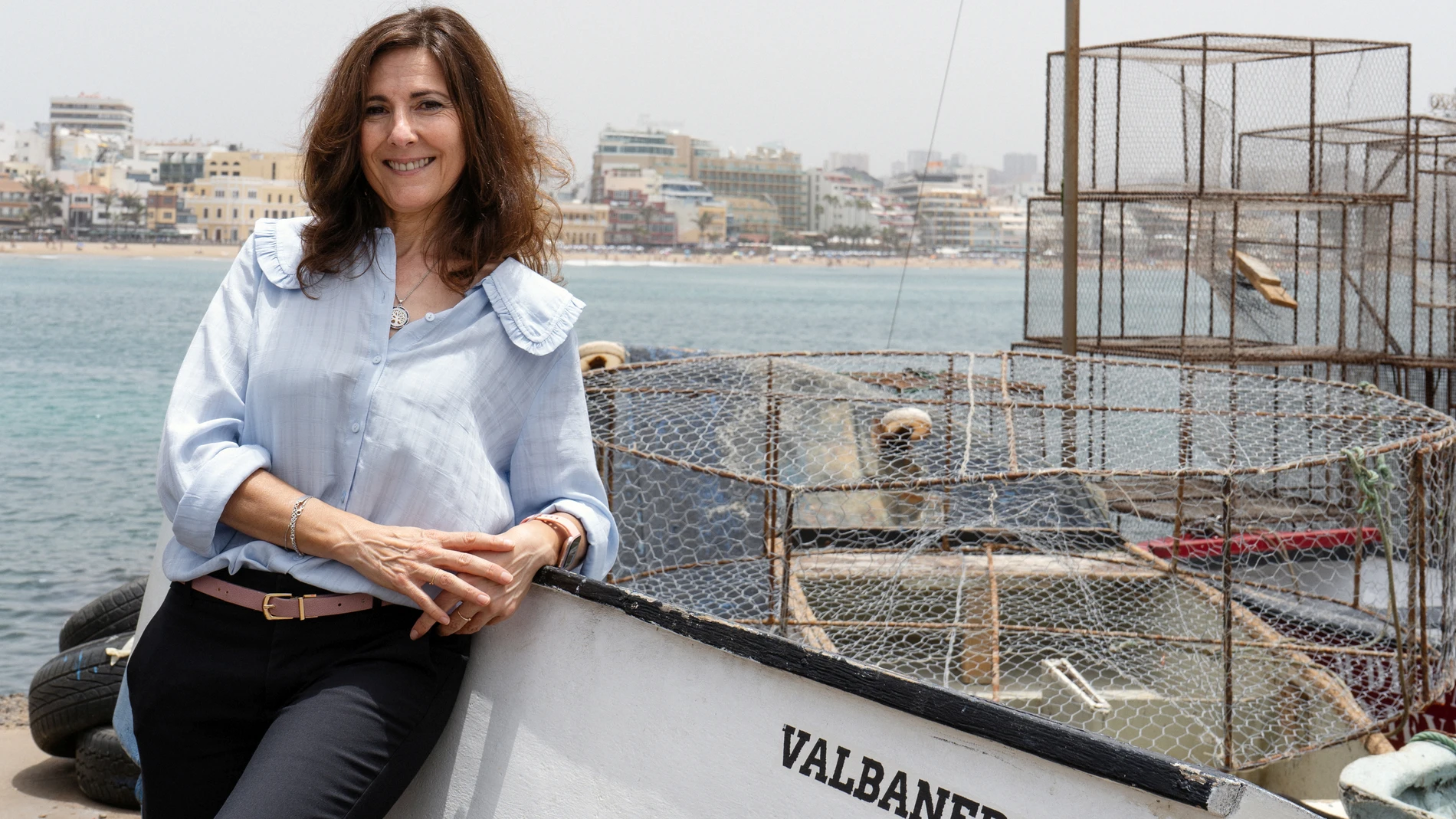 Mayte Uceda durante la presentación de su novela en Canarias