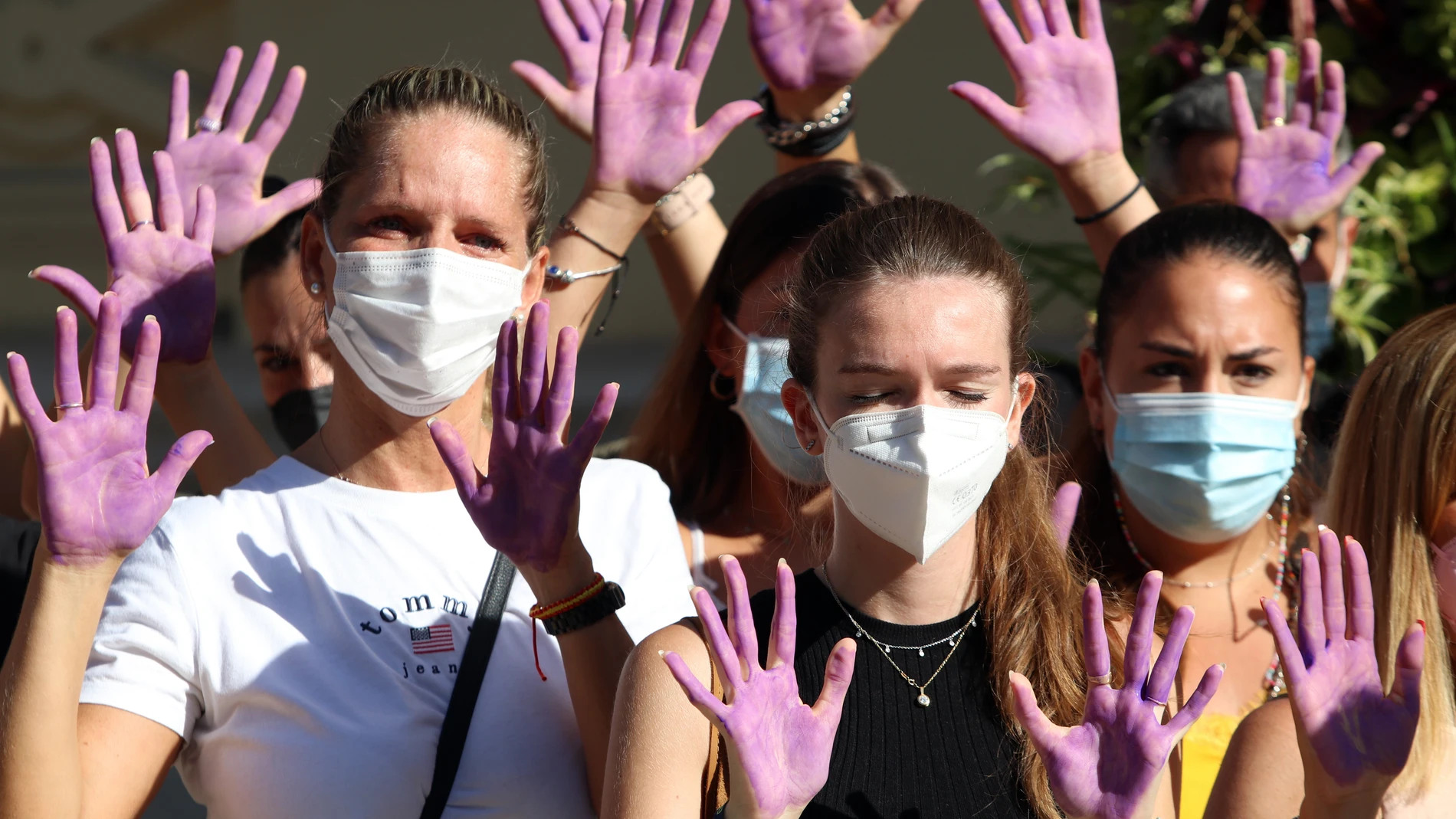 Protesta en Málaga contra la violencia machista. Álex Zea / Europa Press