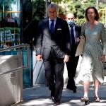 El extesorero del PP Luis Bárcenas tras declarar sobre las donaciones de empresas al partido