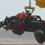 El coche de Verstappen