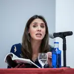 La ministra de Igualdad, Irene Montero, durante los cursos de El Escorial