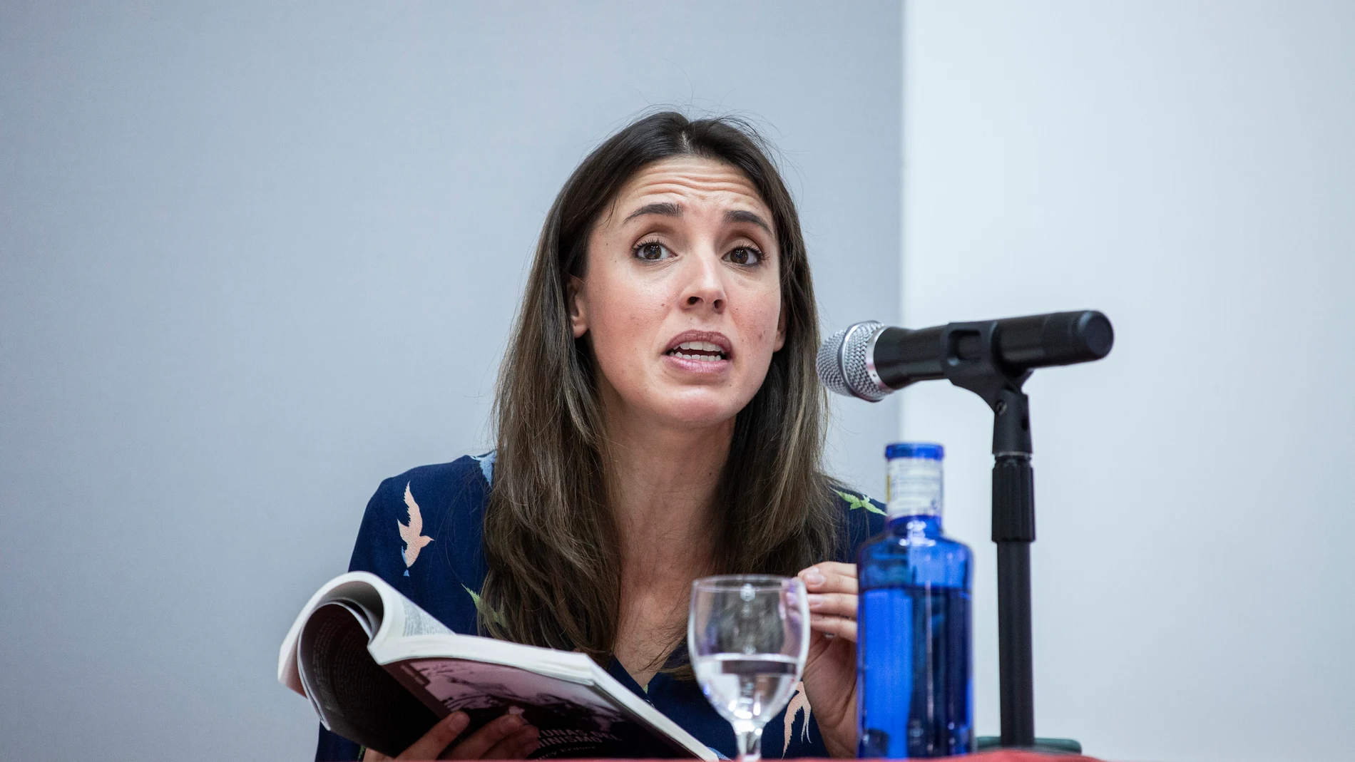 La ministra de Igualdad, Irene Montero, durante los cursos de El Escorial