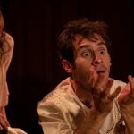 Escena de «Marrano, un cuento de la Inquisición», de la compañía La Percha Teatro.