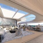 Recreación del espectacular interior del M /Y Njord.