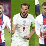 Neymar, Harry Kane y Kilyan Mbappé.