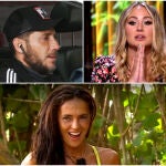 Antonio David ,Rocío Flores y Olga Moreno en un montaje de 'La Razón'