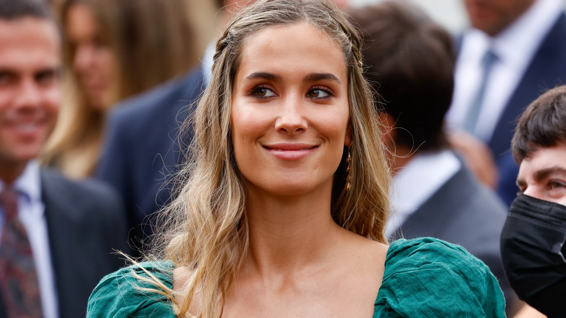María Pombo en la boda de Lucía Bárcena.