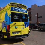Ambulancia del Sacyl trasladada al lugar de los hechos