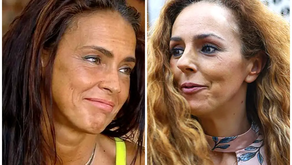 Olga Moreno y Rocío Carrasco en un montaje de 'La Razón'